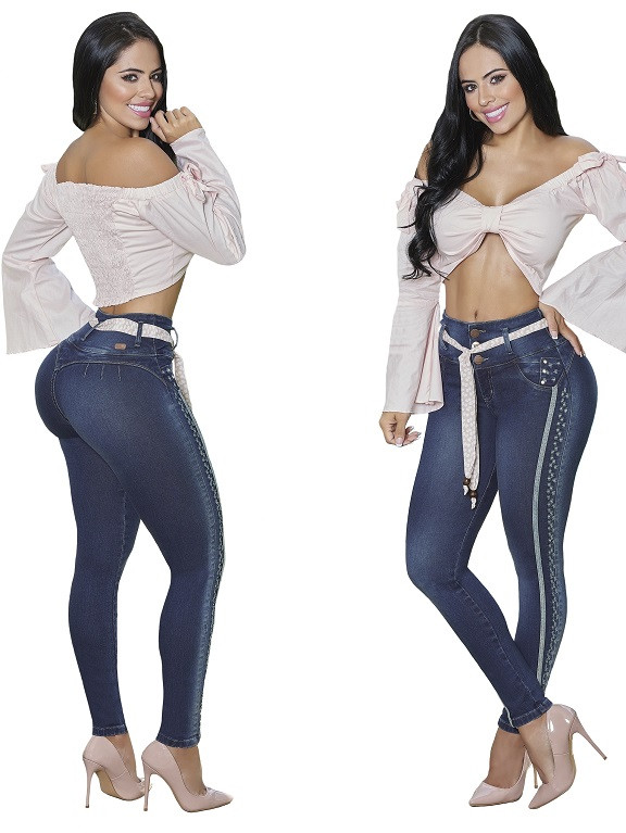female jeans top