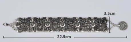 Bracelet métal sculpté