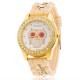 Reloj búho color beige