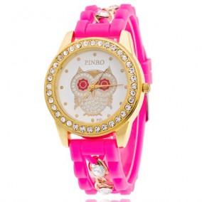 Watch owl beige color
