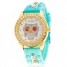 Montre hibou couleur verte pâle