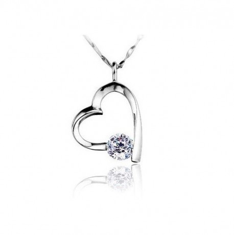 Gold plated heart pendant