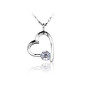Gold plated heart pendant