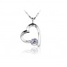 Gold plated heart pendant