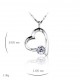 Gold plated heart pendant