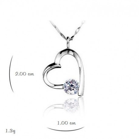 Gold plated heart pendant