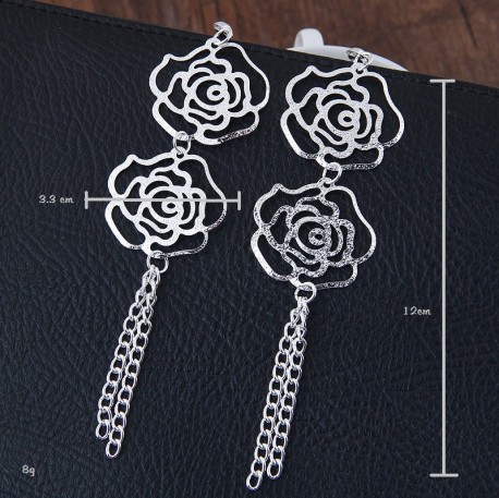 Aretes Rose Flower