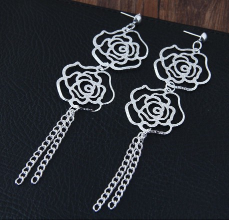 Aretes Rose Flower