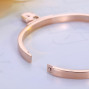 Pulsera Padlock Heart steel
