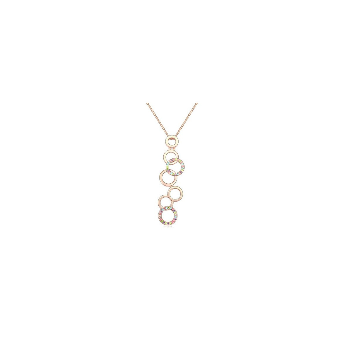 Necklace Crossed Circles