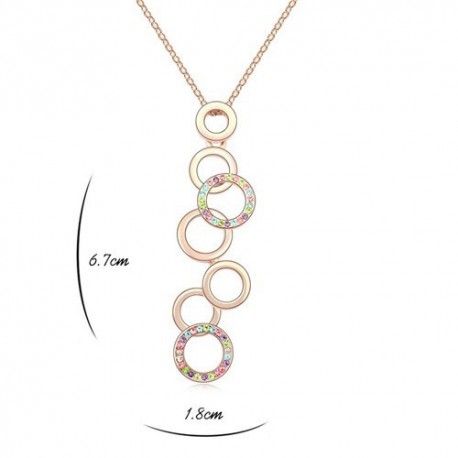 Necklace Crossed Circles