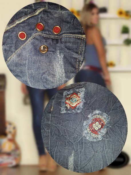 Jeans Levantacola Bambú  BEU016